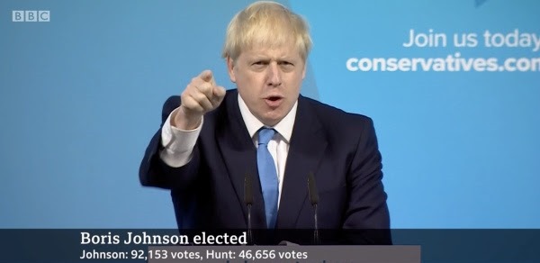 কনসার্ভেটিব পার্টির নির্বাচনী প্রতিযোগিতায় বরিস জনসন এর বিজয়
