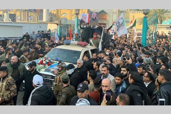 আমেরিকার মৃত্যু চাই: কাশেম সোলেইমানির জানাজায় শ্লোগান