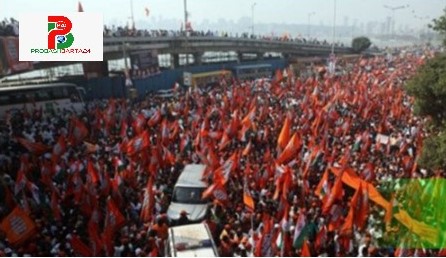 বাংলাদেশিদের ‘ তাড়ানাের দাবিতে মুম্বাইতে লক্ষাধিক মানুষের মিছিল